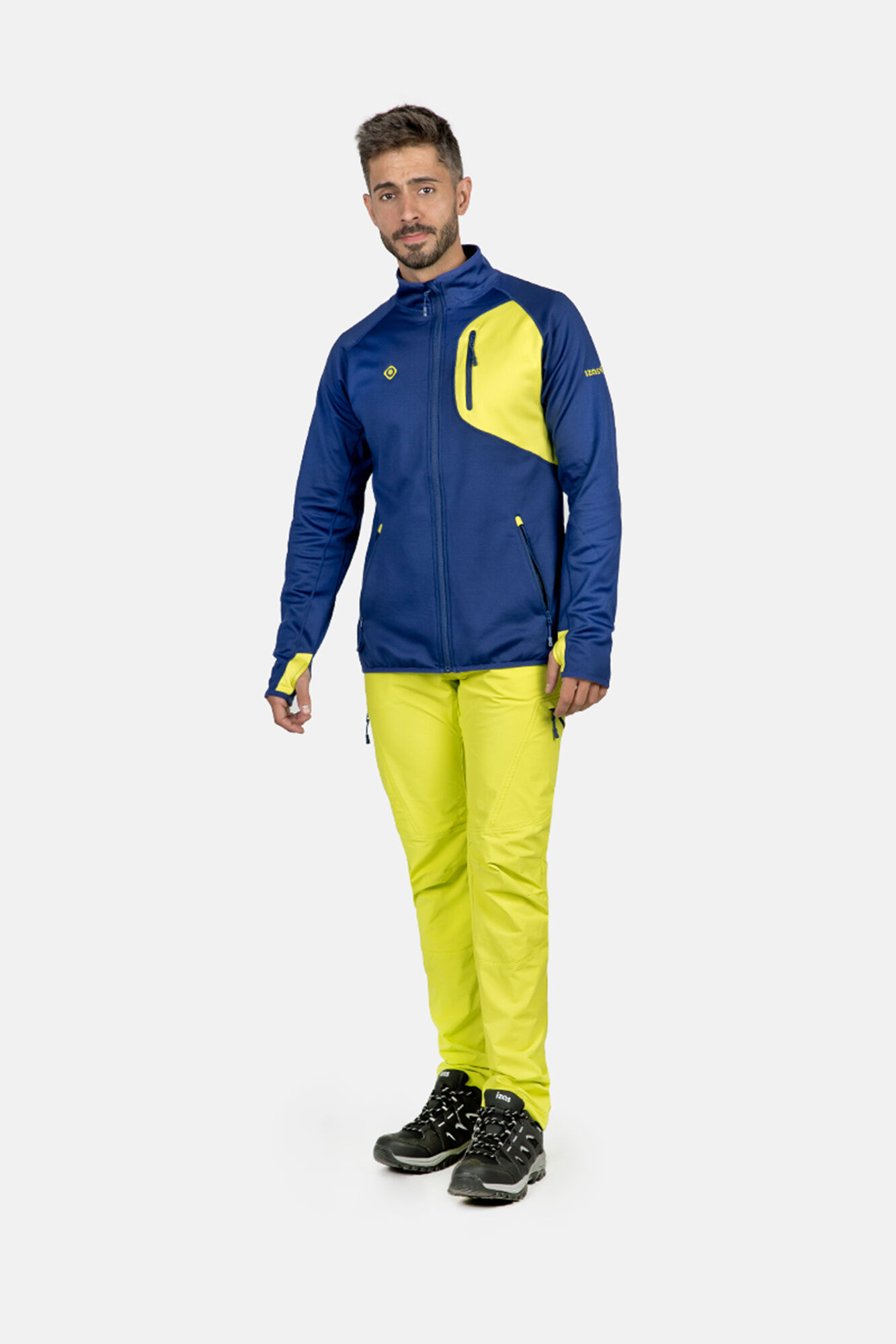 Casaco de lã polar Ebro com fecho de correr - Azul médio