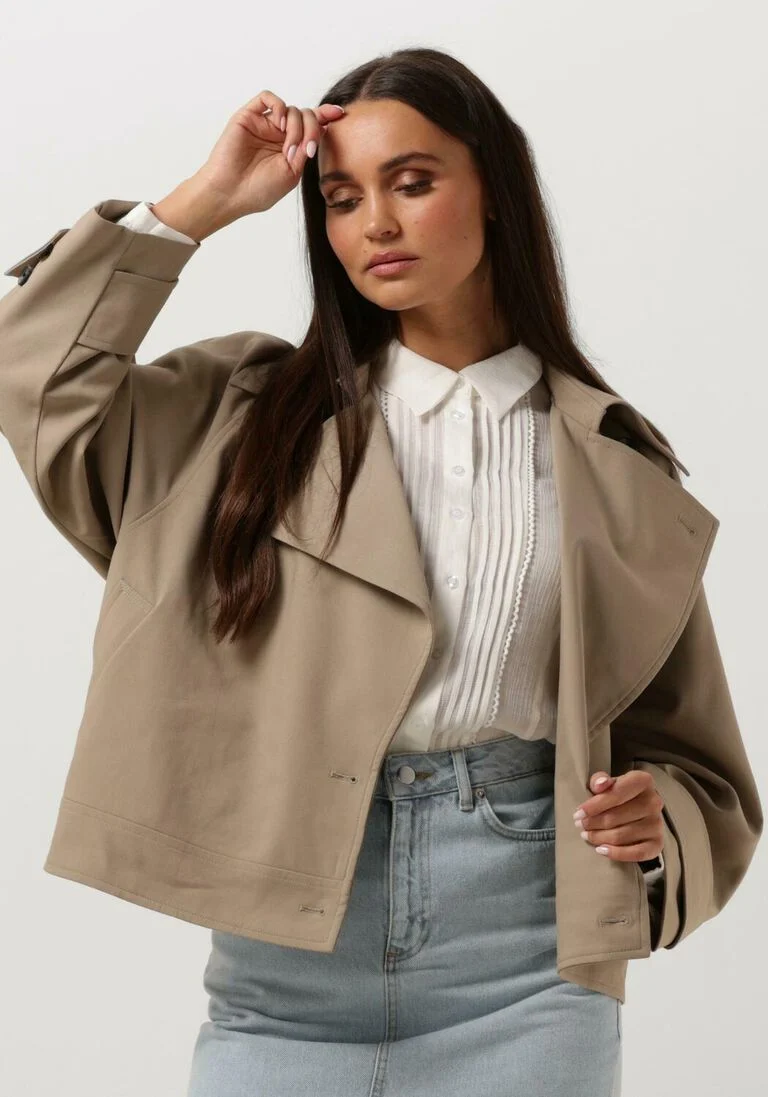 SECOND FEMALE beige second female jack silvia trench jacket