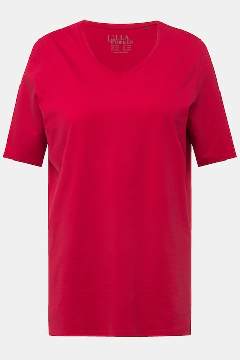 T-Shirt, A-Linie, V-Ausschnitt, Halbarm