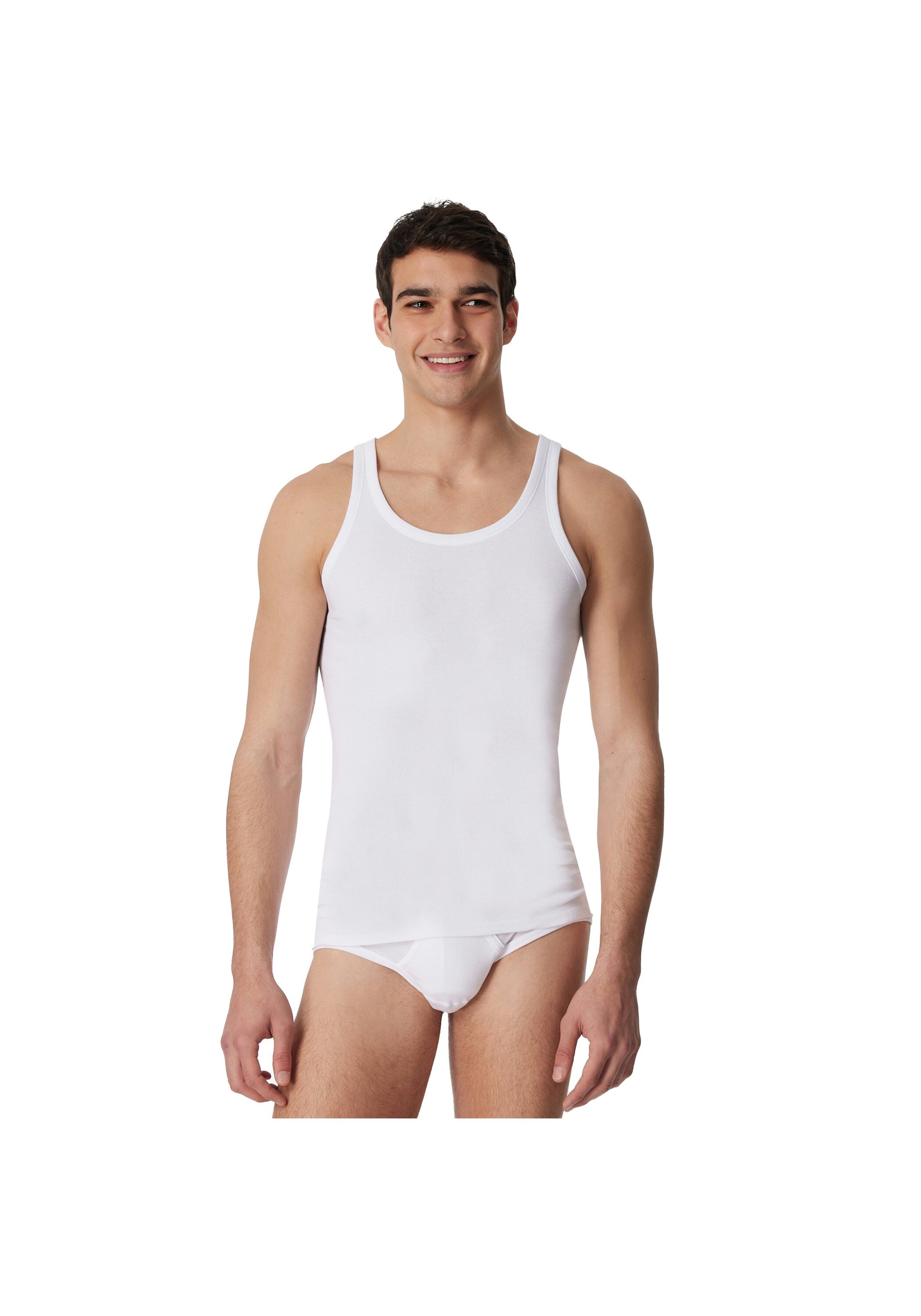 ESSENTIALS Herren Unterhemd Weiß
