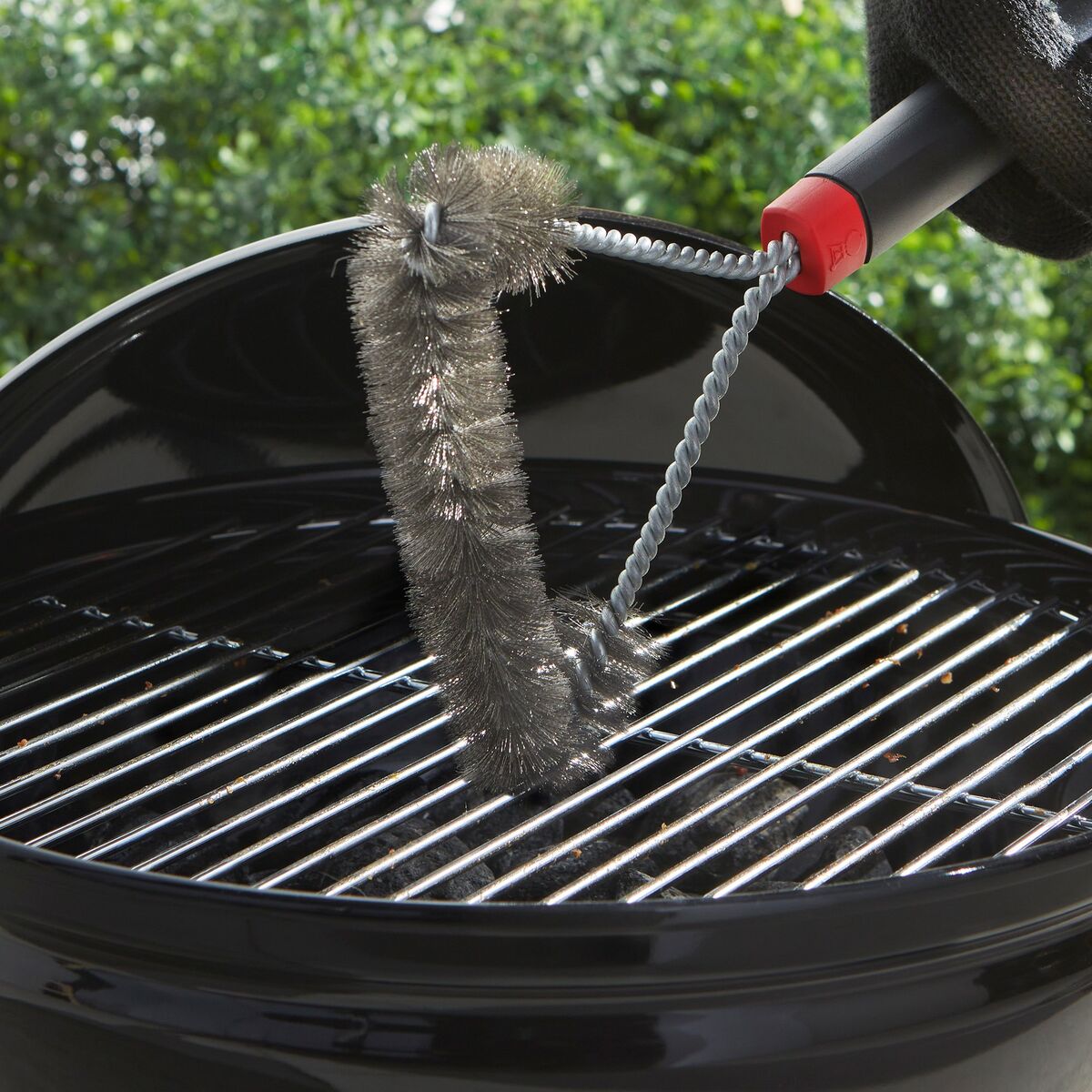 Tresidig grillbørste, 30 cm
