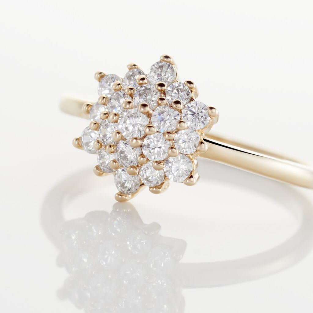 Bague Plaqué Or Sadoth Oxyde De Zirconium