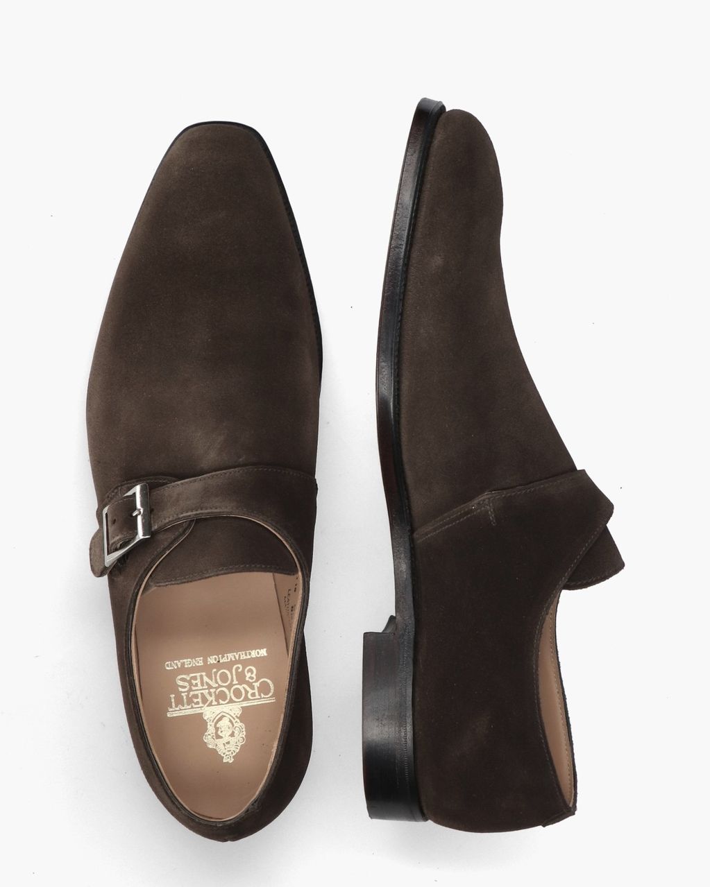 Crockett & Jones Monkton Donkerbruin Heren Gespschoenen