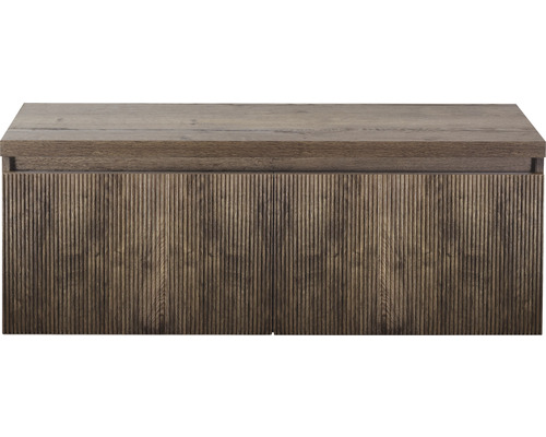 Sanox Frozen 3D wastafelmeubel, BxHxD 120 x 43 x 45 cm, frontkleur Charleston, met aanrechtblad