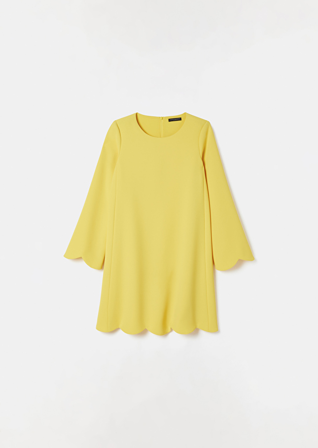Robe Ruodajaune en crêpe
