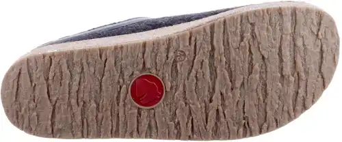 Haflinger donkergrijs 713001 - maat 43 pantoffer grijs - maat 43 Calandschoen