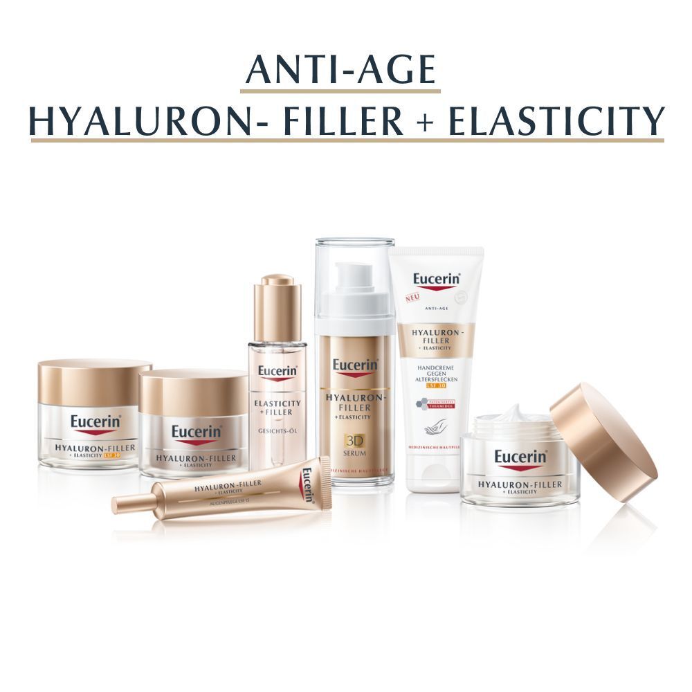 Eucerin® Hyaluron-Filler + Elasticity 3D Serum + Elasticity Tagespflege LSF 30