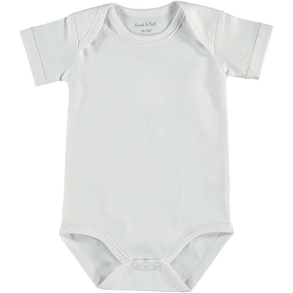 Baby romper Korte mouwen Envelophals Wit kopen? Goed en goedkoop