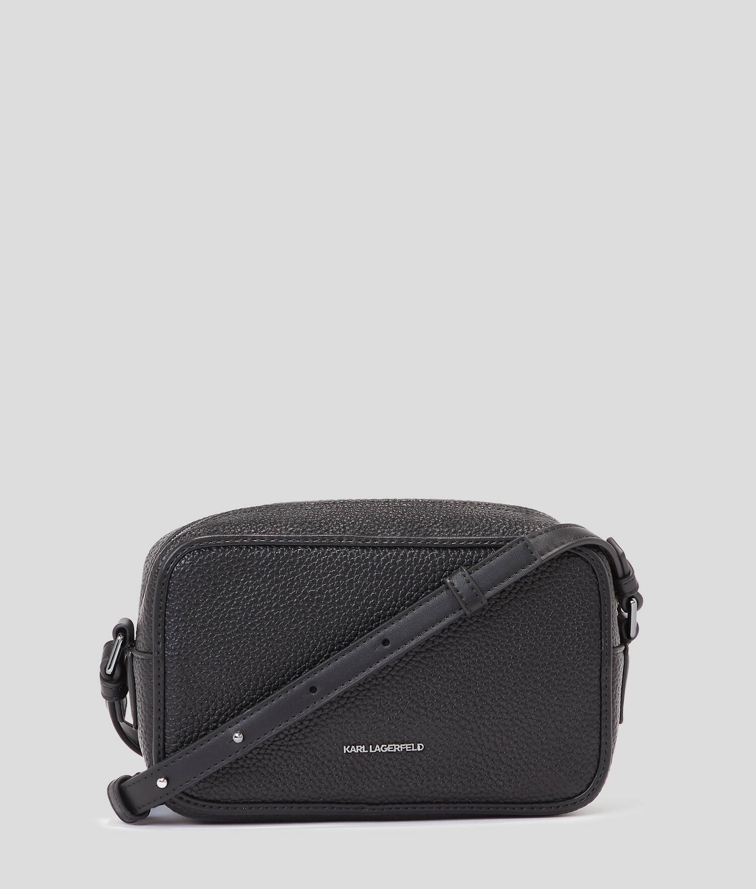SAC CAMÉRA EN CUIR GRAINÉ K/SKUARE - Noir