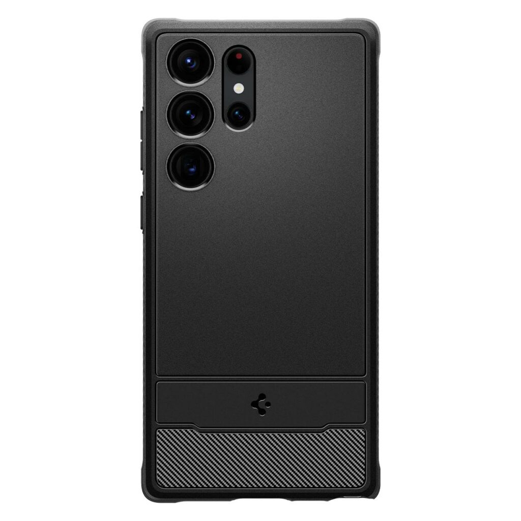 Samsung Galaxy S23 Ultra 5G Rugged Armor Hybrid Case Hülle (ACS05613) - Schwarz (Matt)