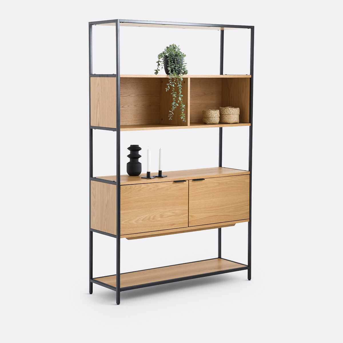 LA REDOUTE INTERIEURS<br>Prateleira modular, 2 nichos, 2 portas, Volga