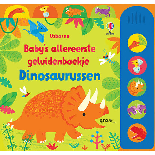 Uitgeverij usborne baby's allereerste geluidenboekje - dinosaurussen