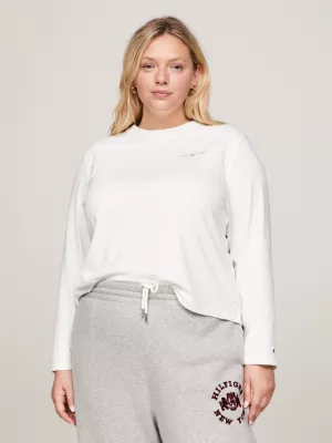 Blusa de manga comprida com logo da coleção Curve 1985