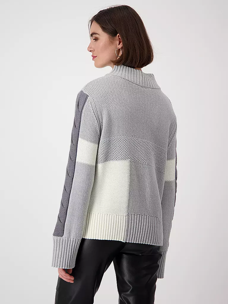 MONARI Rollkragenpullover grau