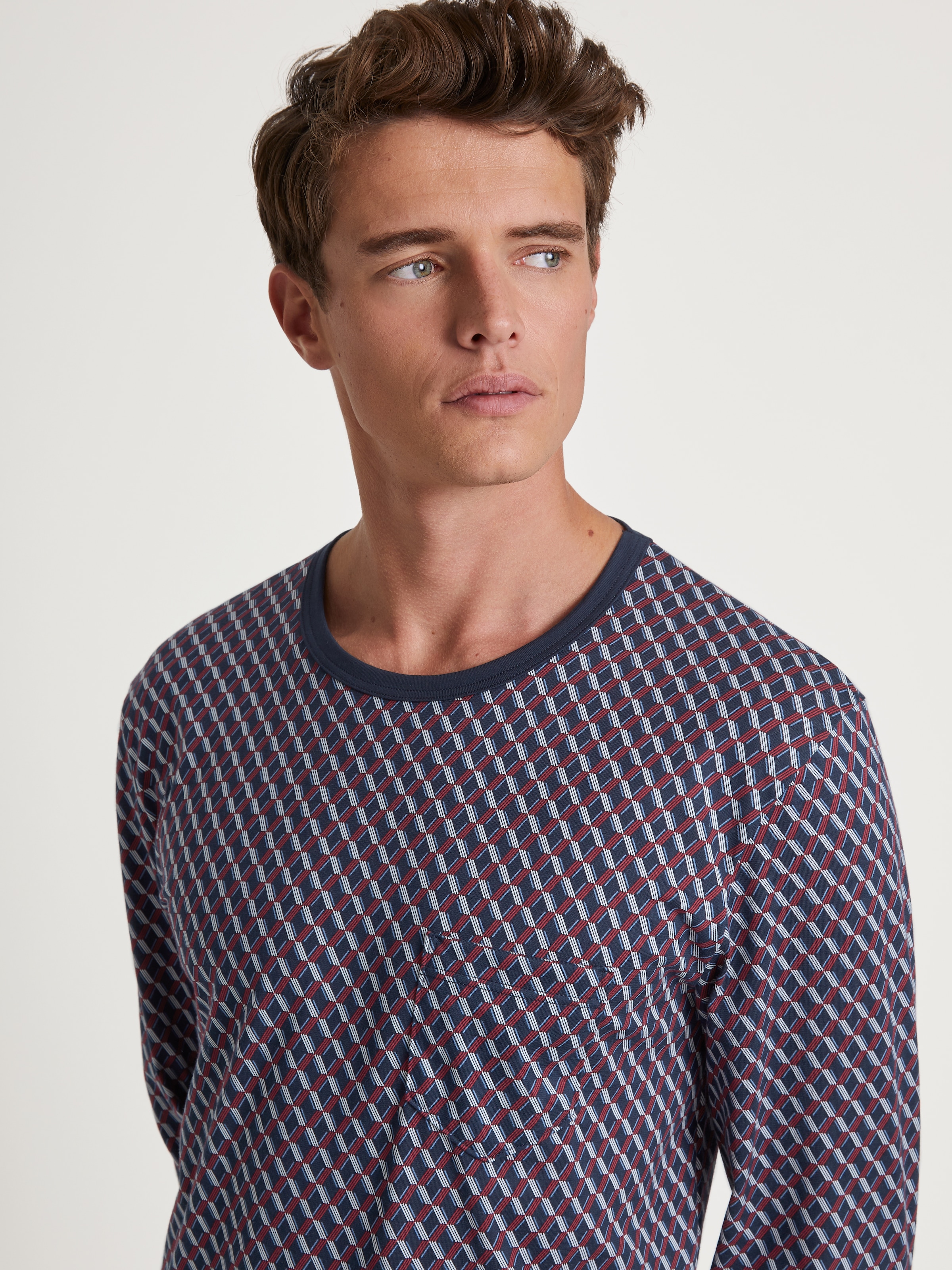 CALIDA Pyjama »Relax Imprint«, 2 Stk. mit zeitlosem Design
