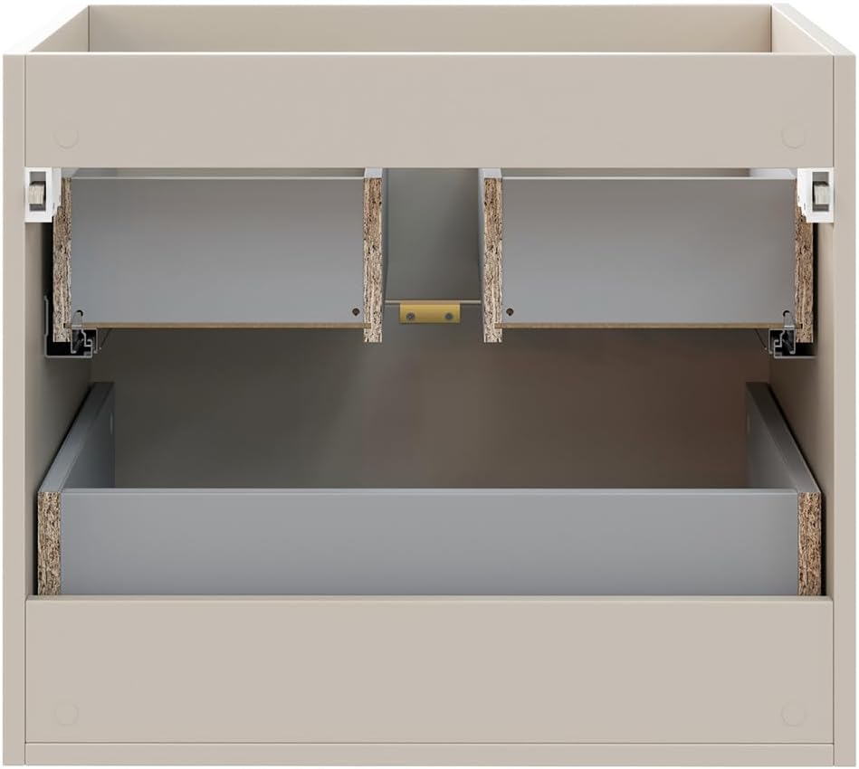 Lomadox Badezimmer Waschtischunterschrank 120 cm in Kaschmir matt, 4 Schubladen
