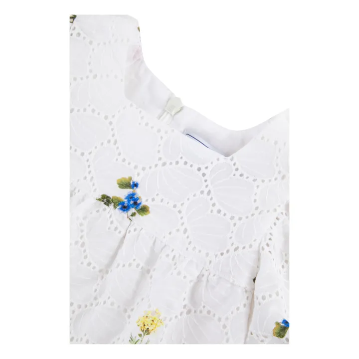 Tartine et Chocolat Blouse Ajourée | Blanc