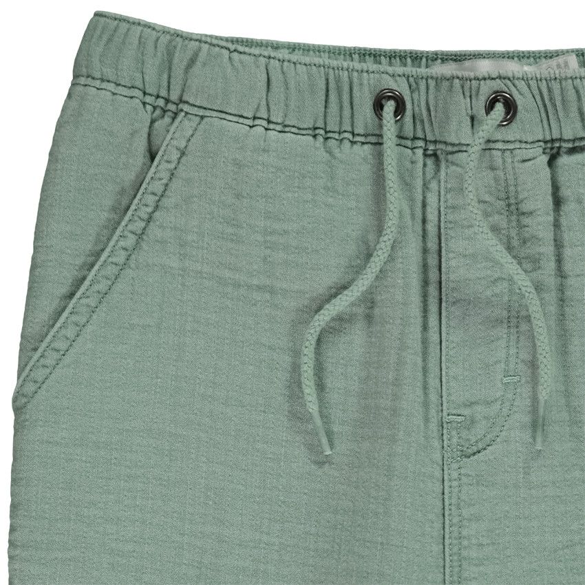 Pantalon uni en toile pour bébé garçon - Kaki