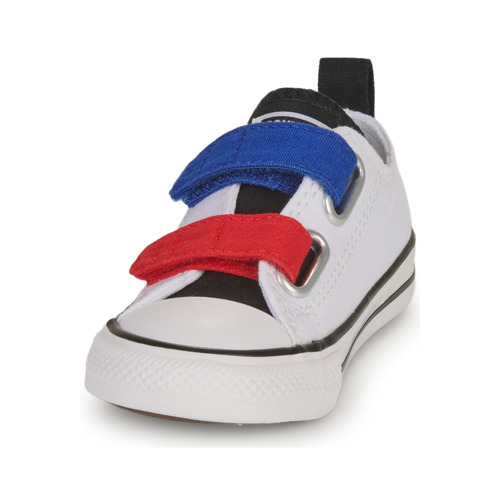Converse - INFANT CONVERSE CHUCK TAYLOR ALL STAR 2V EASY-ON SUMMER TWILL LO - Blanc / Bleu / Rouge