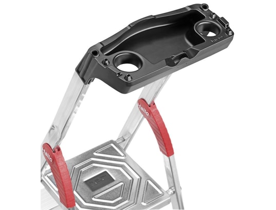 HAILO - Escabeau l60 sécurisé pliable - 3 marches - 2.37m - en alu u...