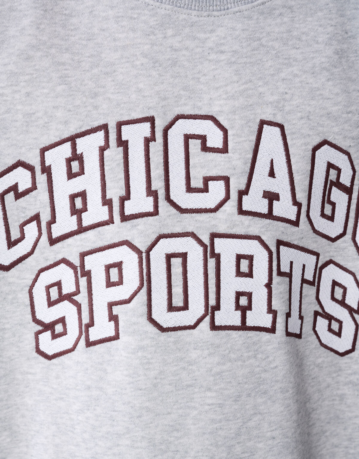 Chicago Artwork Sweater Lichtgrijs