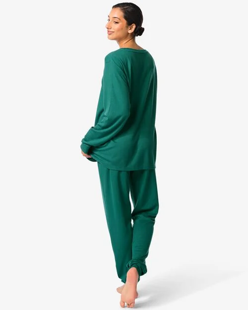 pyjama femme vert foncé