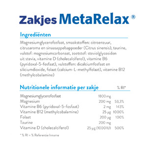 Metagenics MetaRelax Zakjes 40ZK