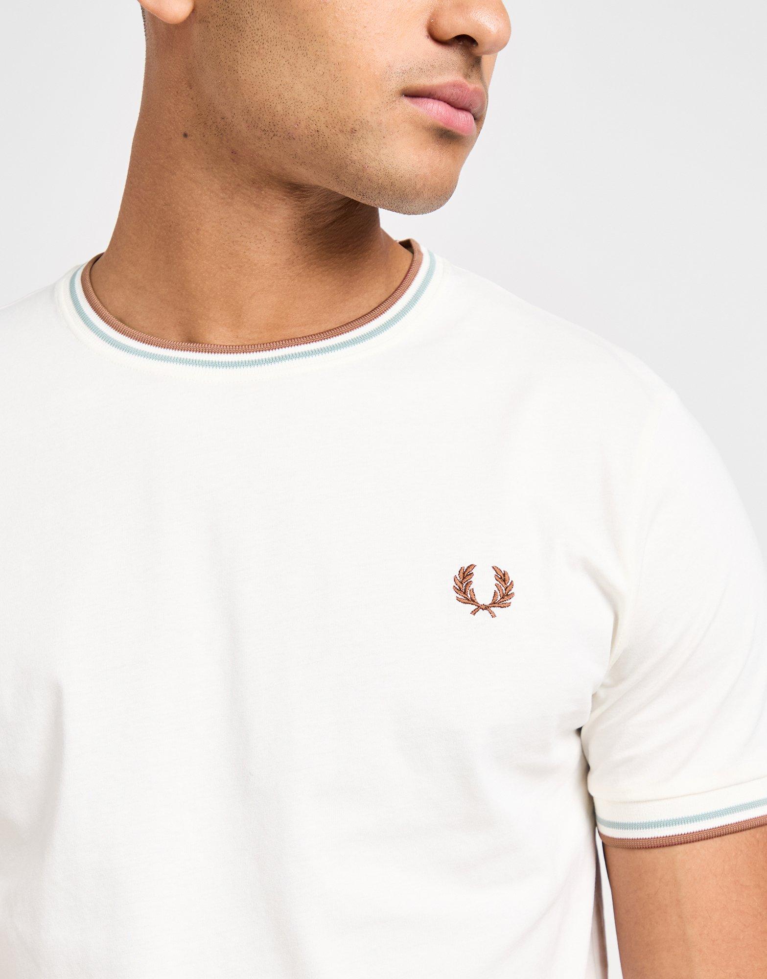 Fred Perry T-Shirt à Manches Courtes Twin Tipped Ringer Homme