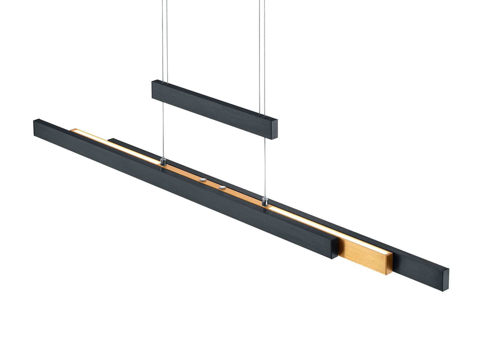 TRIO LED Pendellampe TRAJAN schwarz