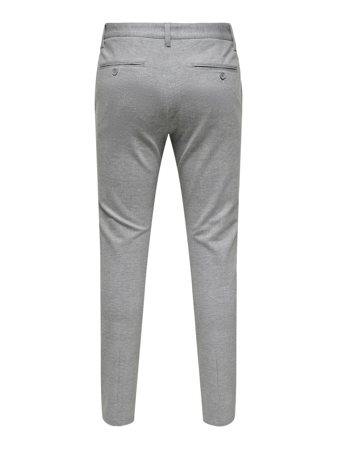 ONLY & SONS geruite slim fit pantalon ONSMARK