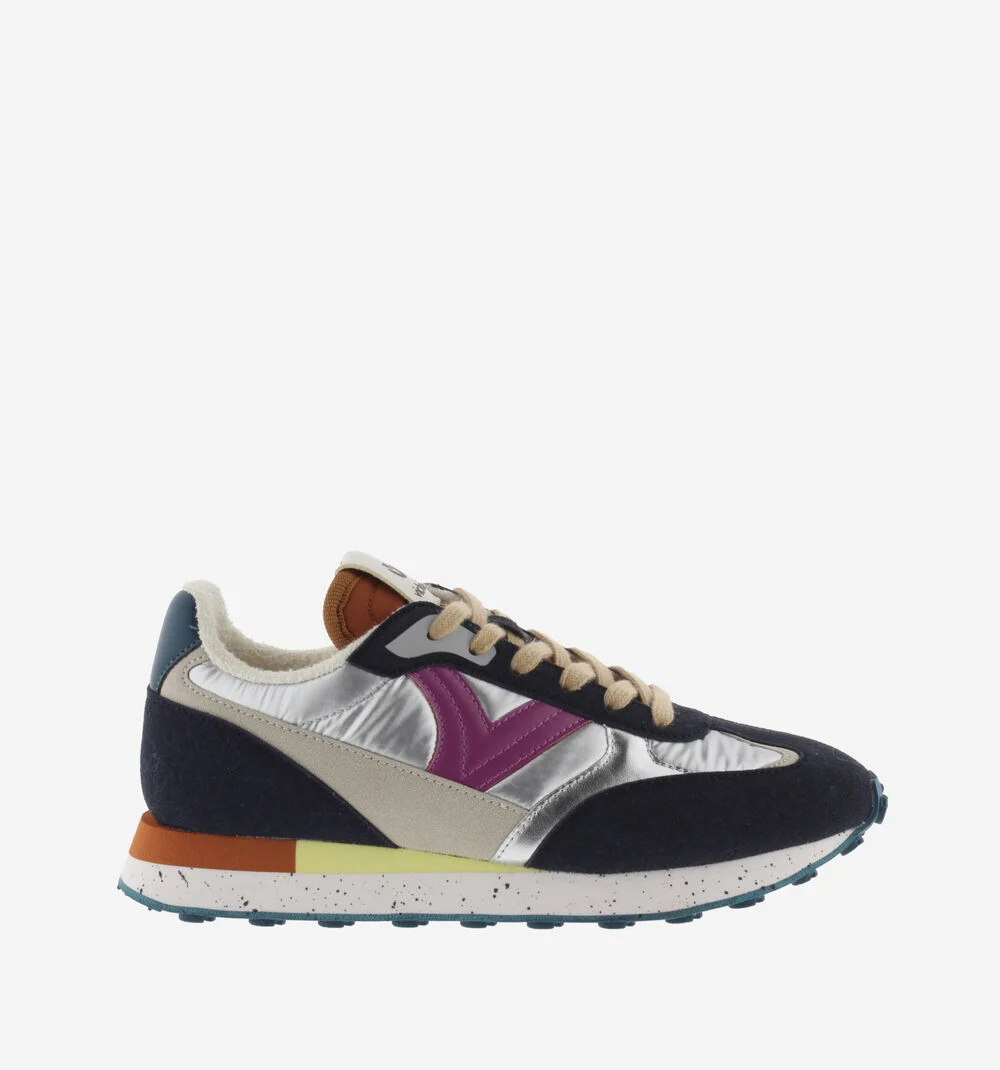 GALAXIA NYLON MÉTAL MULTICOLORE Baskets métallisées pour femmes MARINO