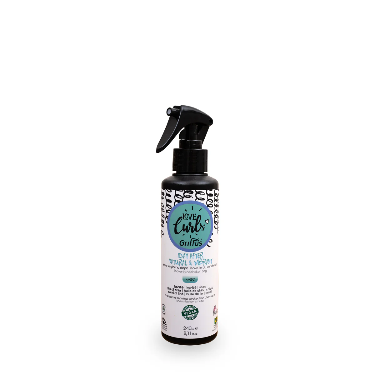 Spray Natural & Vibrant Curls Cheveux Crépus Leave in du Lendemain Lov