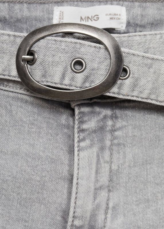 MANGO TEEN - Wide Leg Jeans - Grijs Denim