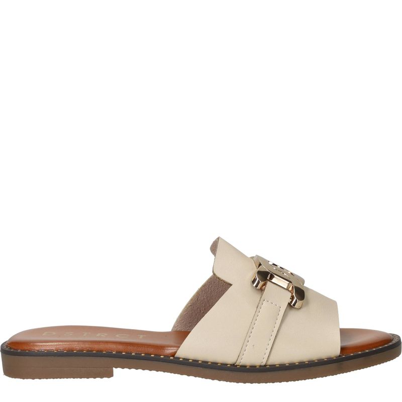 DSTRCT Slippers Beige Dames