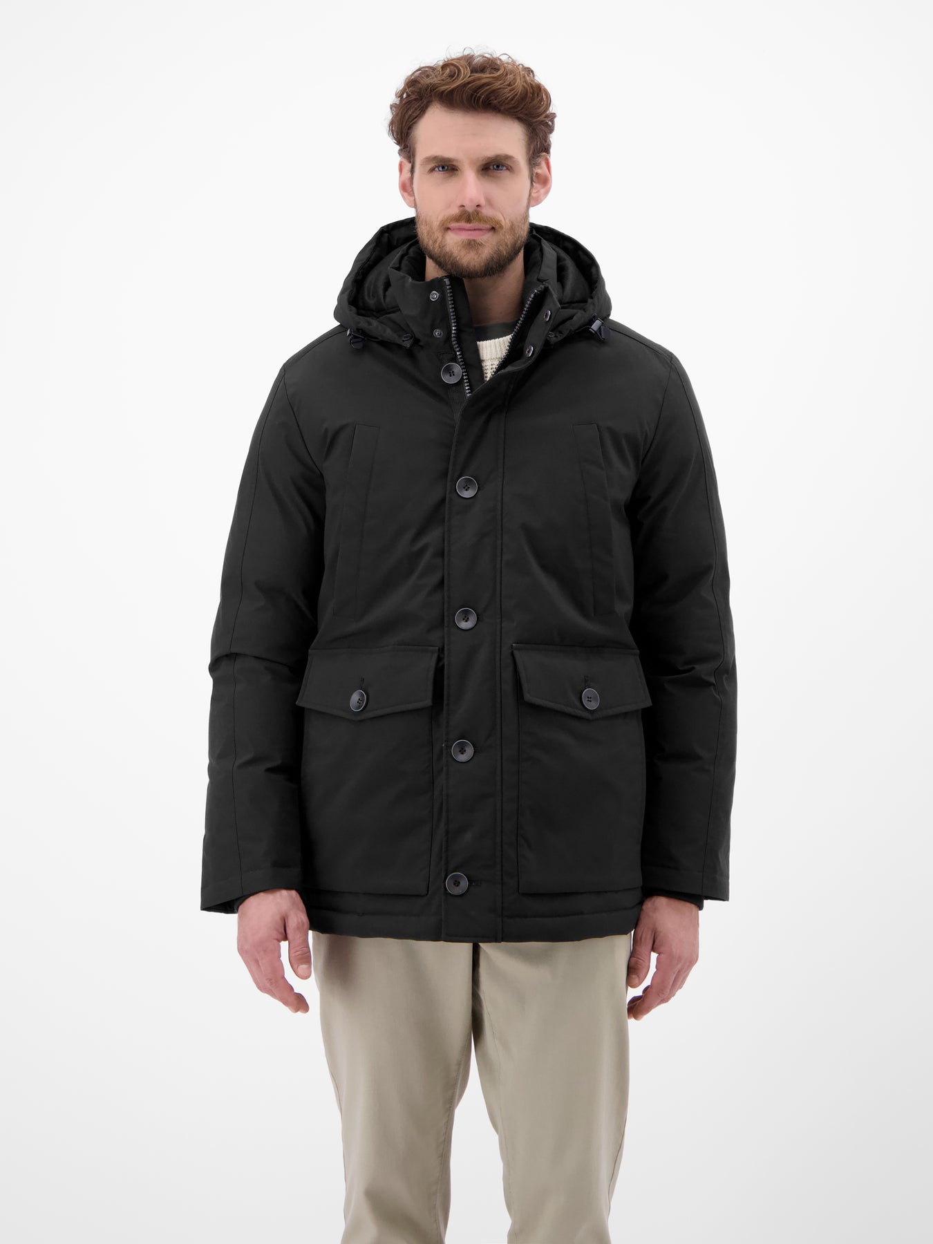 Herren Parka mit Kapuze