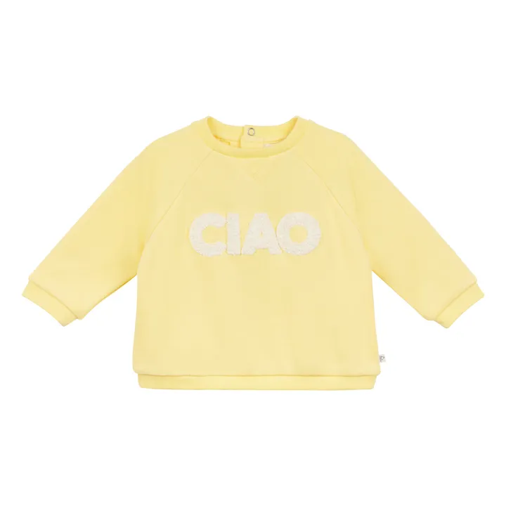Arsène et Les Pipelettes Sweat Florent Coton Bio | Jaune