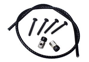 ERSATZTEIL-SET für Lenkeradapter  schwarz
