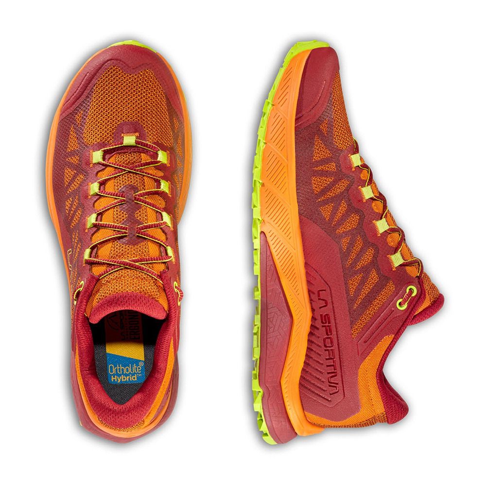 La Sportiva KARACAL - Chaussures trail Homme sangria/hawaiian sun