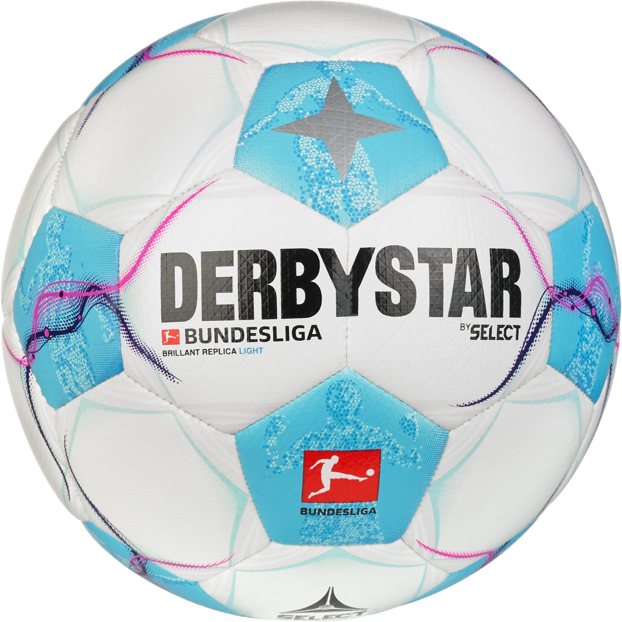 DERBYSTAR Bundesliga Brillant Replica Light v24 Fußball Kinder weiß
