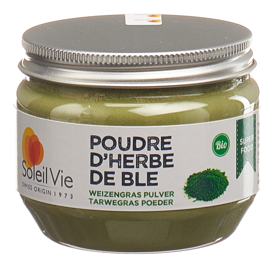 SOLEIL VIE Weizengras Pulver<br>70 g, Dose, Pulver, Bio