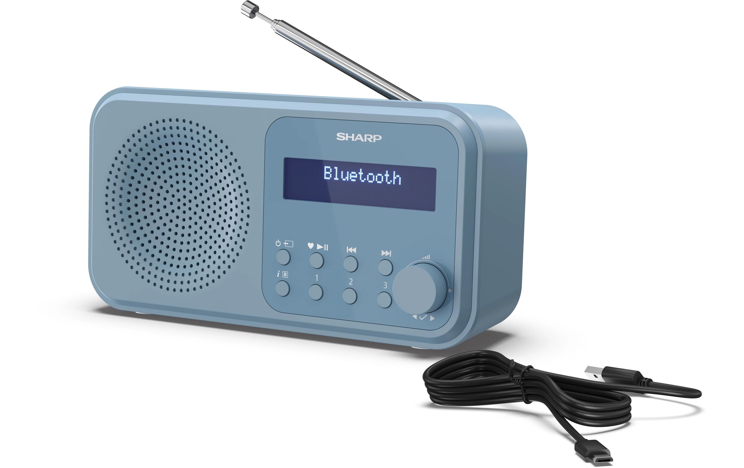 DAB+ Radio DR-P420 – BlauTragbares Digitalradio mit Bluetooth