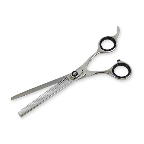 Tesoura profissional para tosa de cães Ibañez, modelo Gladiator, para esculpir, com 40 dentes, 17 cm de tamanho.