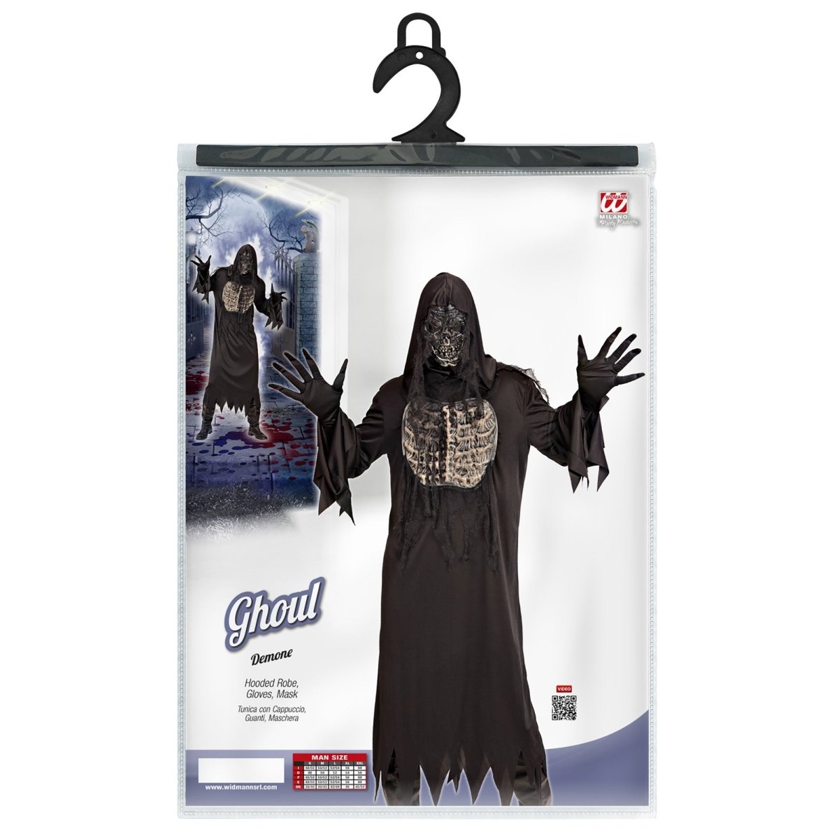 Halloween Kostuum Zwart Heren Geest