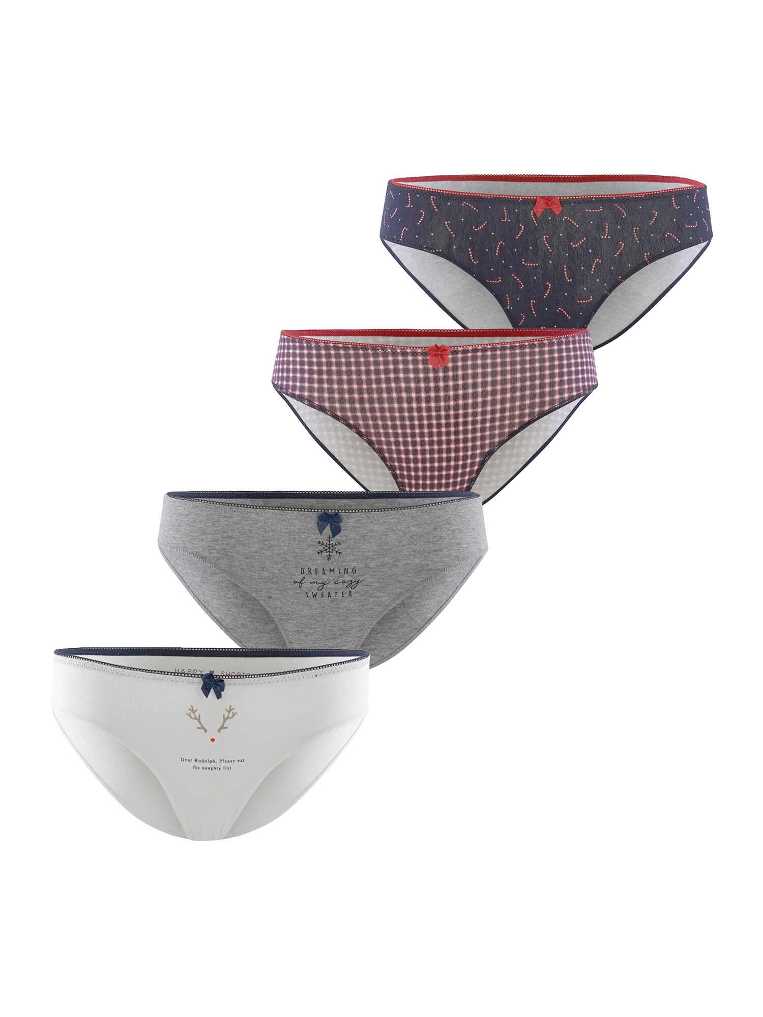 Happy Shorts Damen Slip Mixed 4er Pack