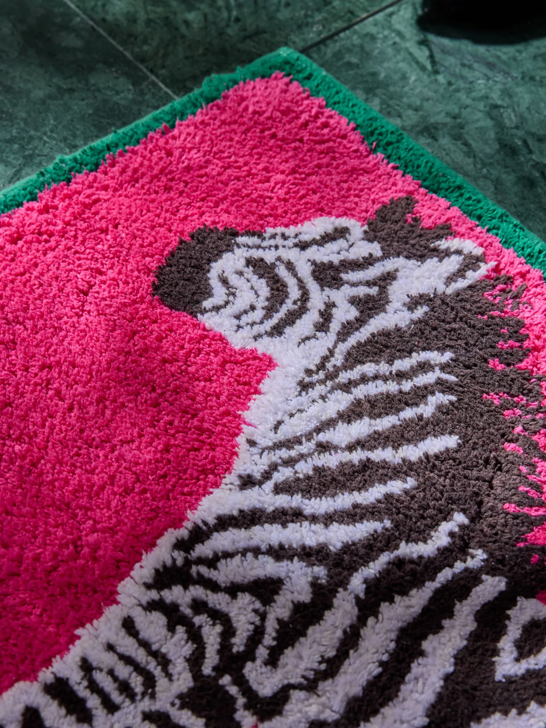Zebra 100% katoenen badmat