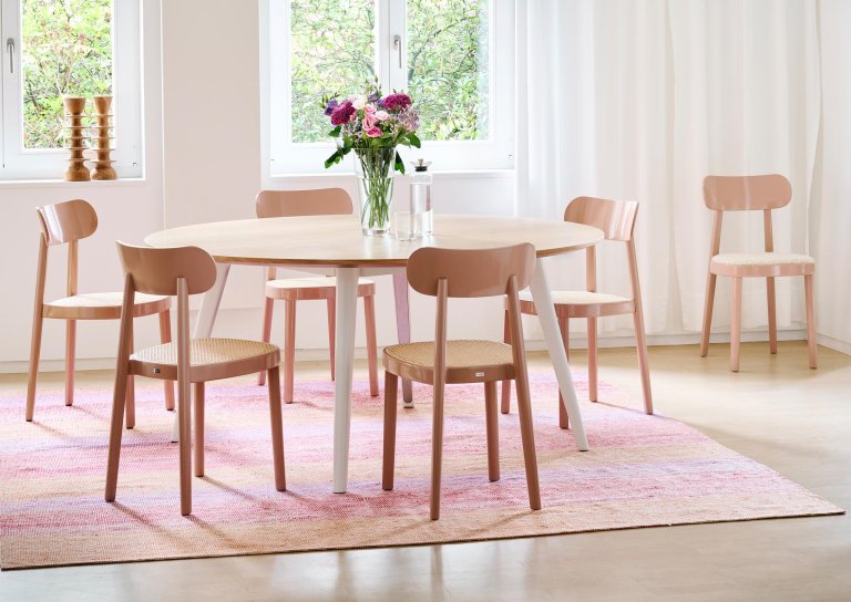Thonet 118 eetkamerstoel zwart/naturel
