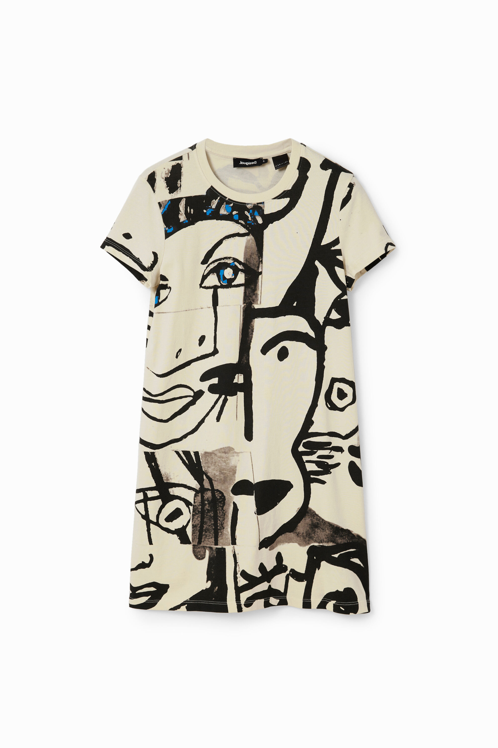vestido camiseta mini rostos