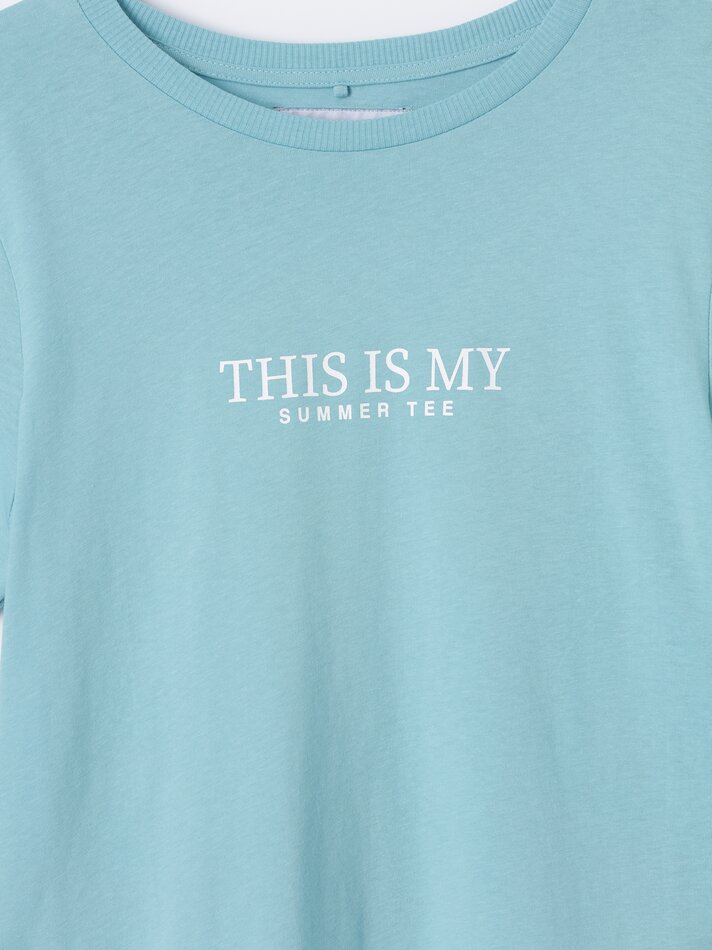 Pacote com 2 camisetas estampadas - Brancas/Laranja