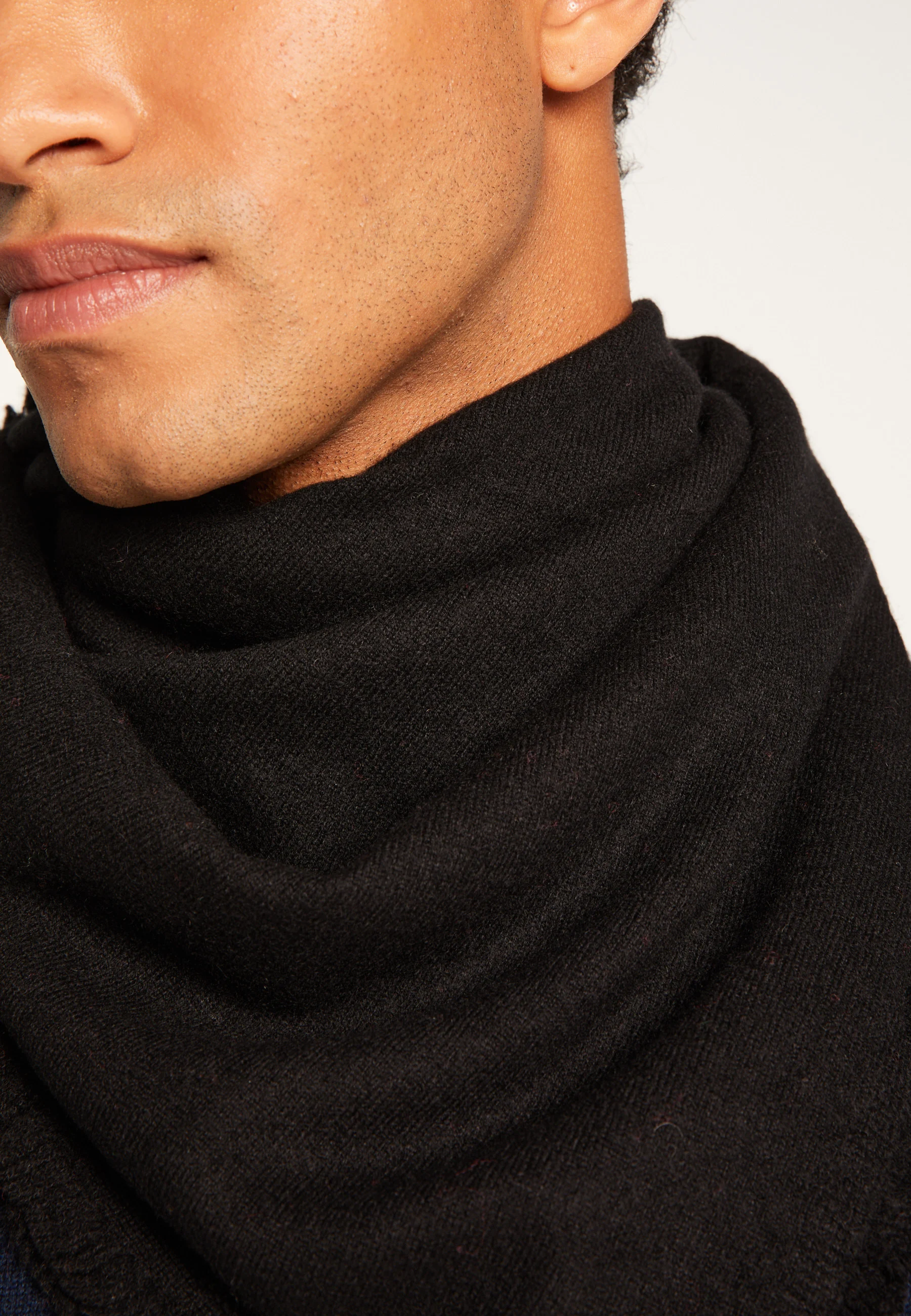 LOUAH24 - Foulard unisexe en cachemire | Noir