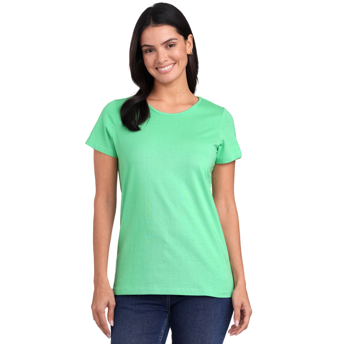 Famy 3 Damen T-Shirts im Set grün / weiss / dunkelblau
